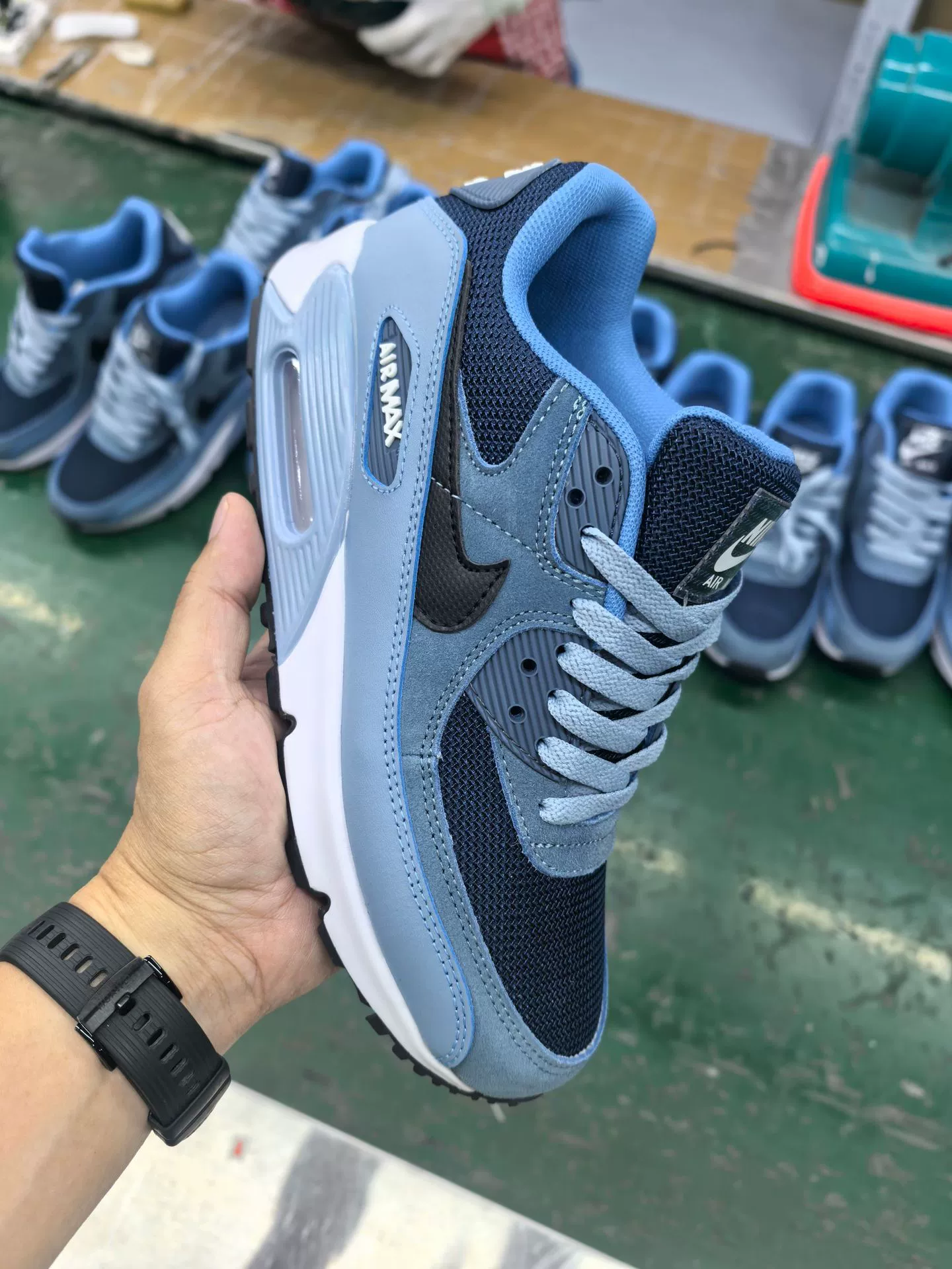 Кросс-граничная внешнеторговая Путянь обувь Air Max90 воздушная подушка сетчатые повседневные спортивные кроссовки европейский стиль высокий уровень спортивной обуви