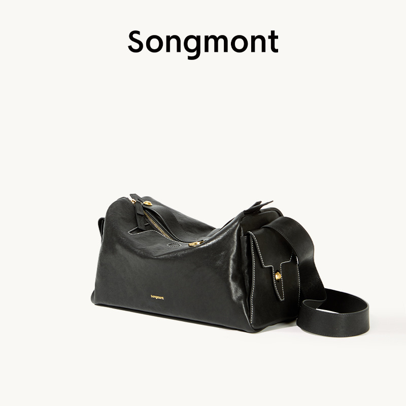 Songmont山下有松循迹观物相机包植鞣皮无性别单肩斜挎软枕头包|undefined