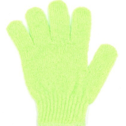 Guantes de nylon de cinco dedos de color sólido exfoliante de baño exfoliante guantes de baño red de espuma doméstica suministros de baño toalla de baño