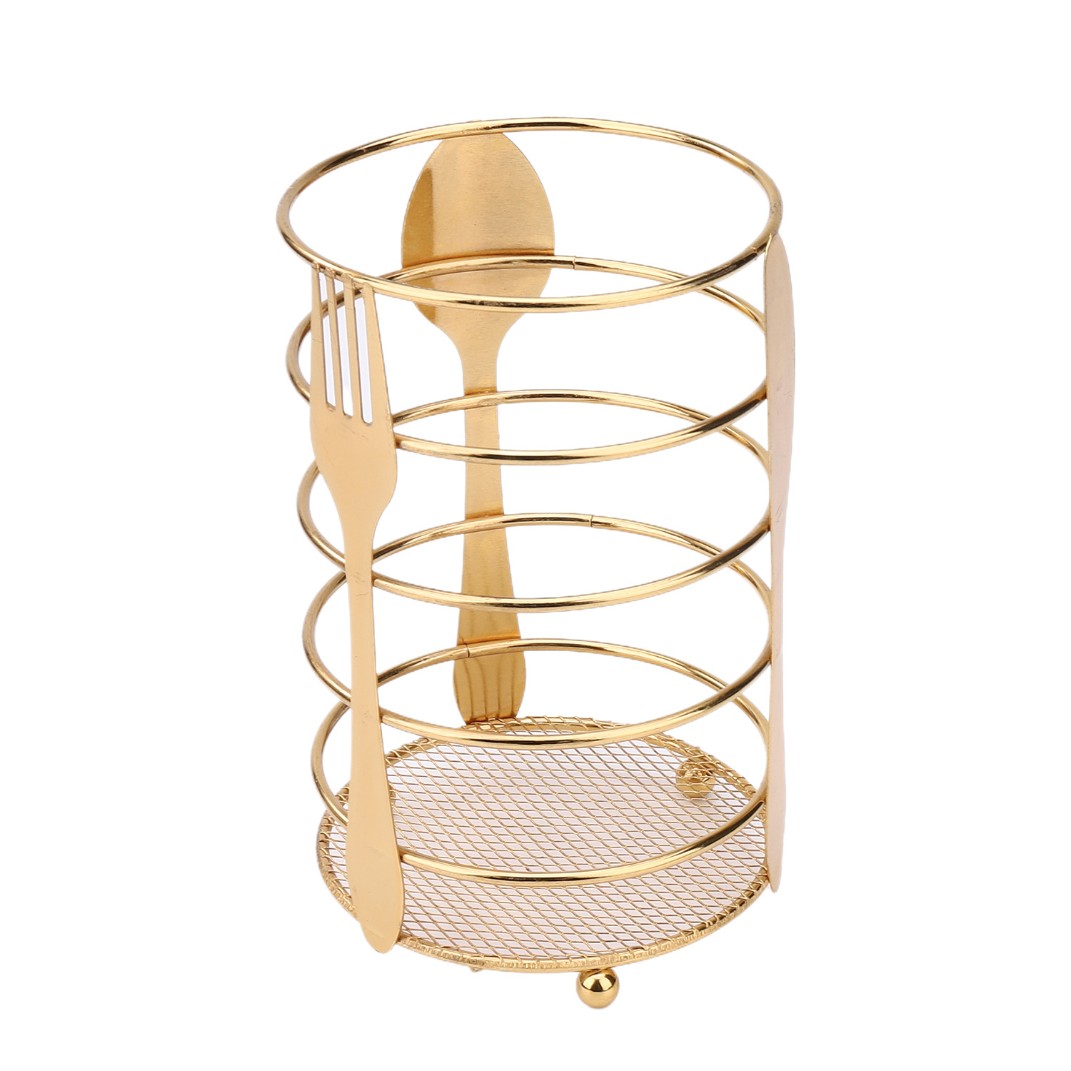 Caja de cubiertos de metal creativa transfronteriza Caja de palillos de cuchillos y tenedores creativos Caja de cubiertos de cocina creativa Caja de almacenamiento de hierro forjado