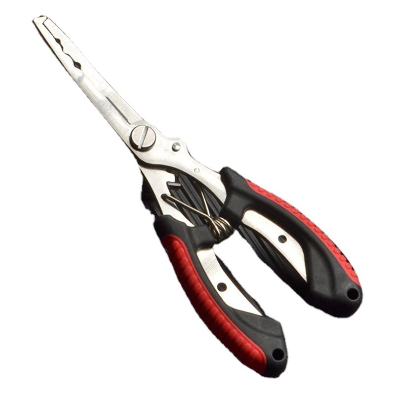 Cross-Border Supply of Curved Mouth with Hook, Multi-Functional Fishing Lure Pliers, Open Ring, Fish Control, Hook Removal and Thread Removal, Integrated Tool
