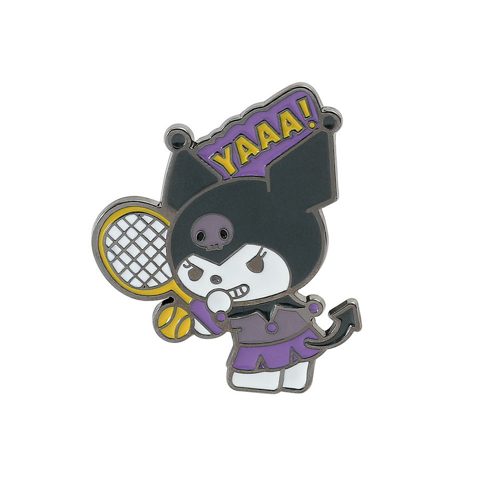 Venta caliente cien Sanrio serie de metal broche de dibujos animados coolomi Yugui perro KT gato todo-fósforo de moda insignia