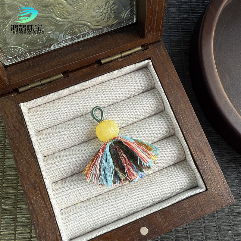 Hand-Woven Second-Generation Beeswax DIY Accessories, Beaded Jewelry, Bracelet Spacers, and Decorative Pendants