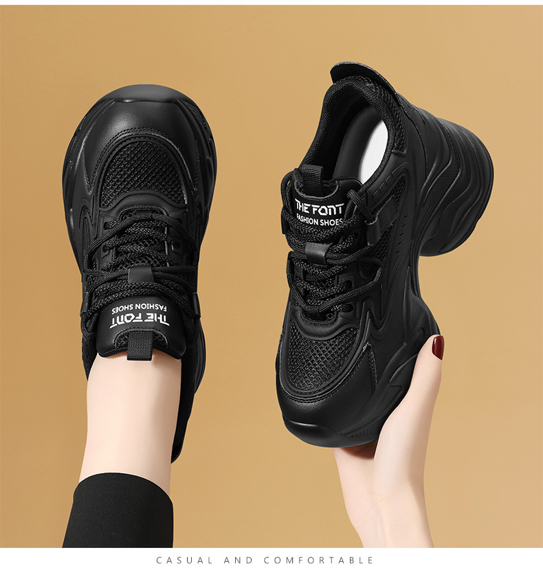 Dames, 2024 nieuwe verhoogde, herfst- en winterreizen, lichtgewicht dikke onderkant casual sneakers_voghion.com