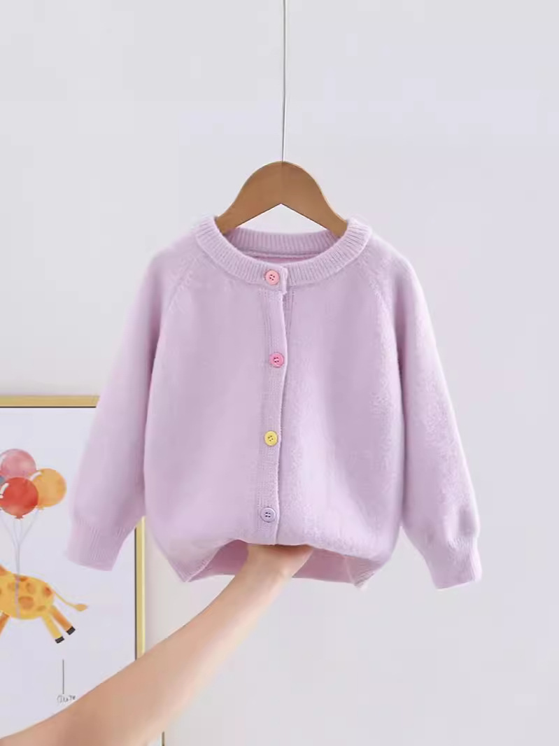 Velvet sweater, autumn cardigan, knitted jacket, Korean style, western style 4