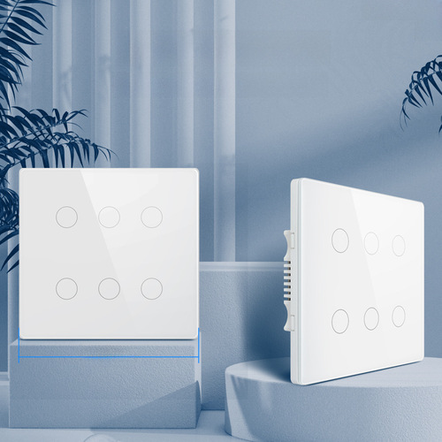 Brazilian graffiti smart WiFi switch 4/6 channel with RF function Alexa voice APP remote smart switch