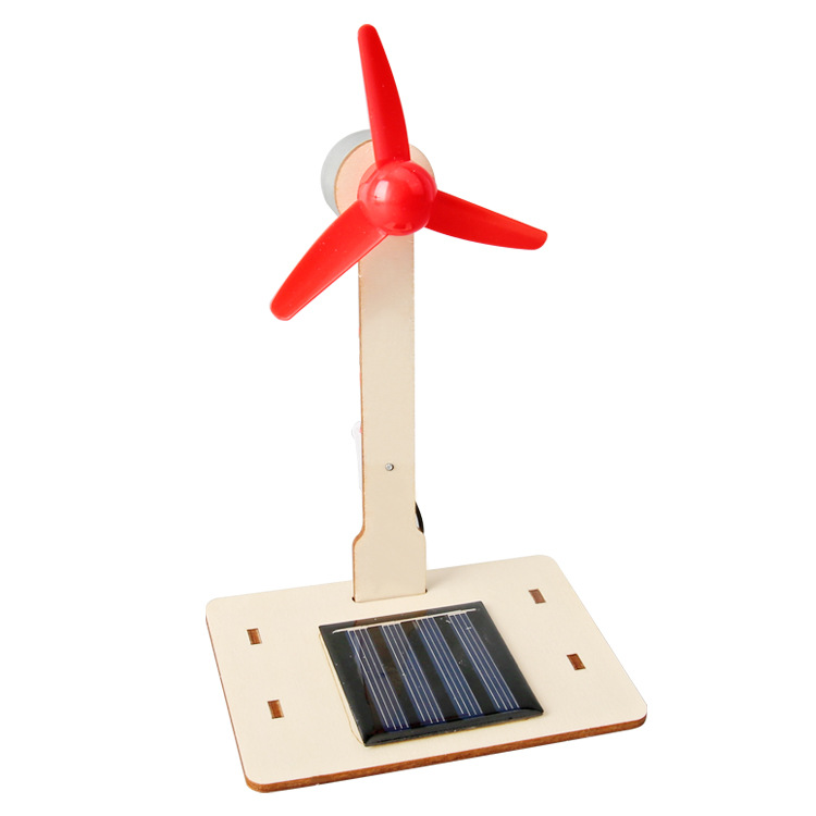 Windmill toy solar-powered
