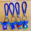 Cute woven three dimensional keychain, rainbow cartoon pendant from soft rubber, factory direct supply, in 3d format, Birthday gift