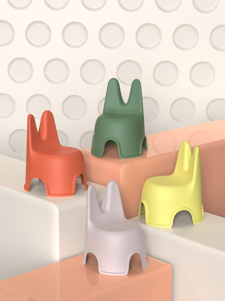 Children's teaching plastic footstool for home use for kindergarten