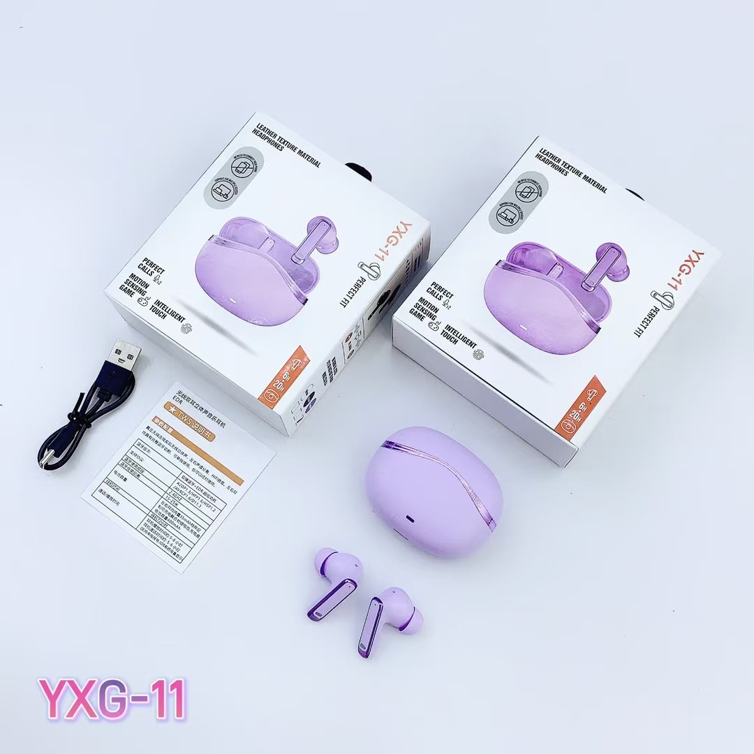 Nuevos auriculares Bluetooth inalámbricos transfronterizos de YXG-11, reducción de ruido deportivo para juegos, duración de la batería de larga duración en auriculares, alta calidad de sonido