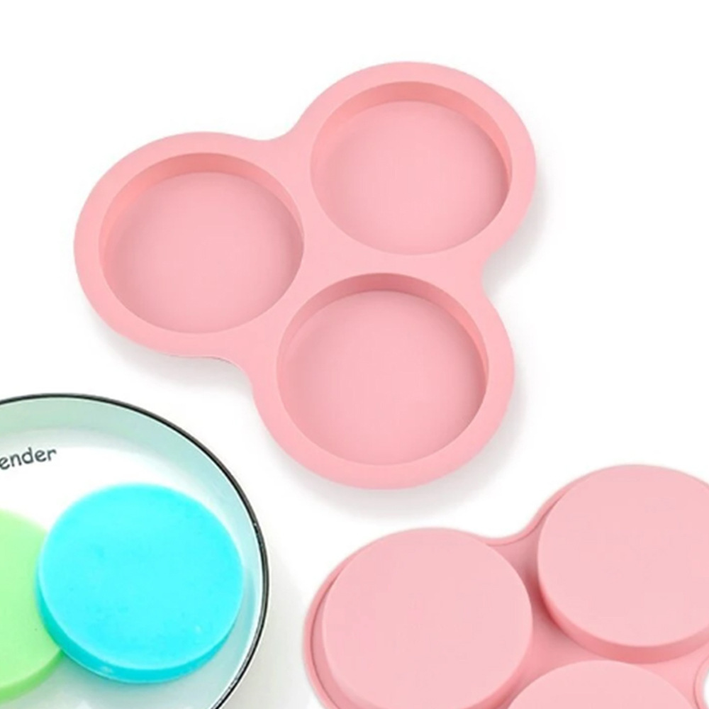 3 cilindros 578 molde de silicona pudín pastel molde de postre jabón utensilios de cocción