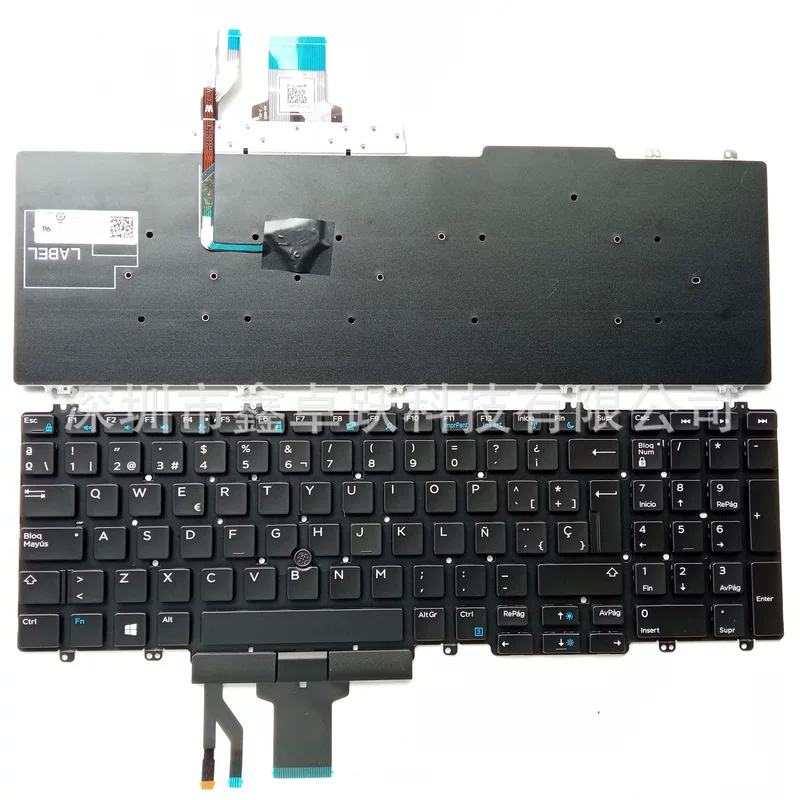 Клавиатура SP, подходит для ноутбука Dell Precision 7530 E7530 M7530