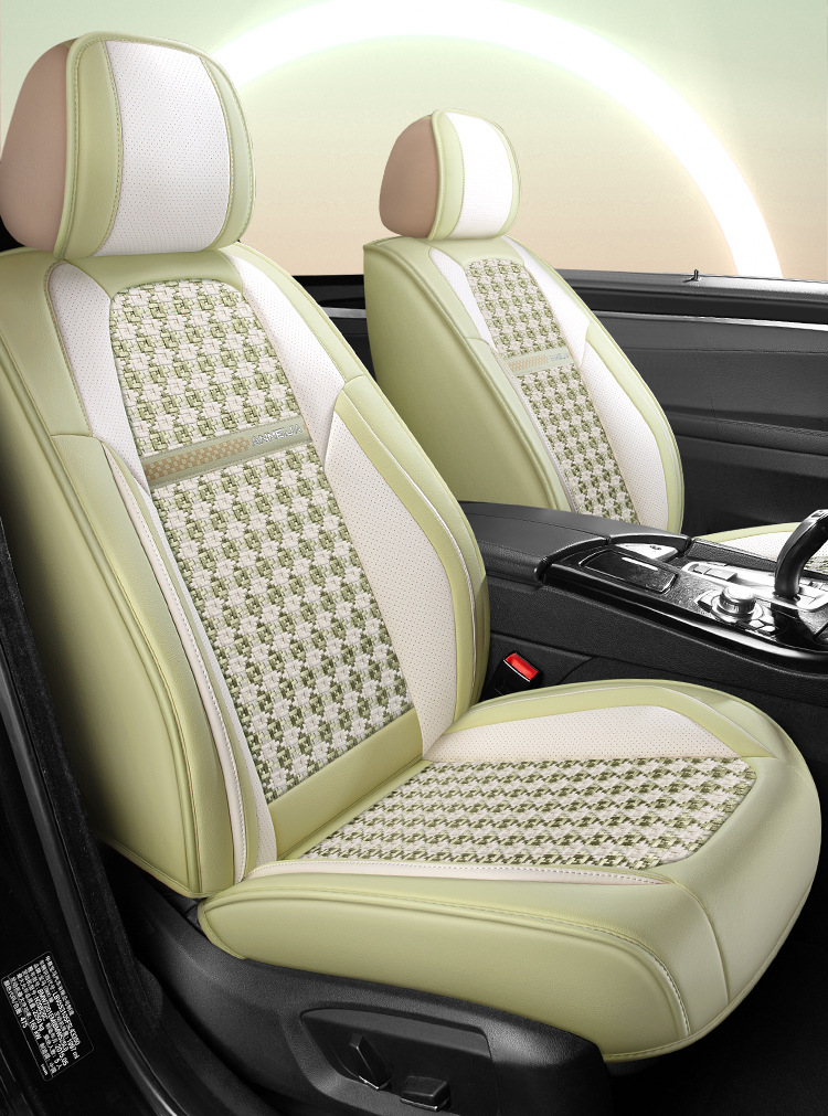 Car Seat Cover for All Seasons, Summer Ice Silk Breathable Car Seat Cover, Popular Full-Coverage Seat Cushion, Wholesale