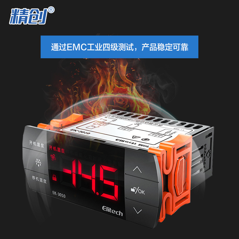 Jingchuang Elitech Ek-3030 Touch Screen Colorful Thermostat Cooling and Heating Temperature Controller