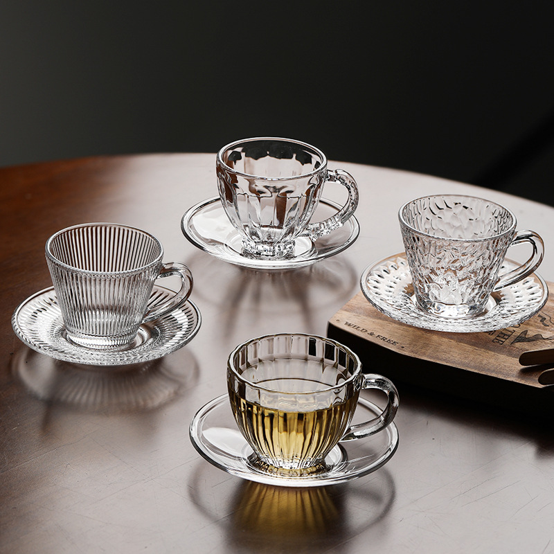 Conjunto de tazas de té de vidrio tazas de té de kung fu tazas de té de vidrio tazas pequeñas tazas de té mini transparentes tazas de té resistentes al calor