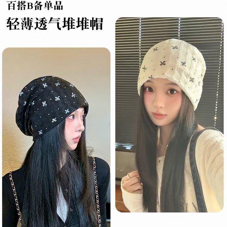 月子帽春秋产妇帽亲肤网孔透气夏季包头涤纶孕妇套头帽产后堆堆帽|undefined