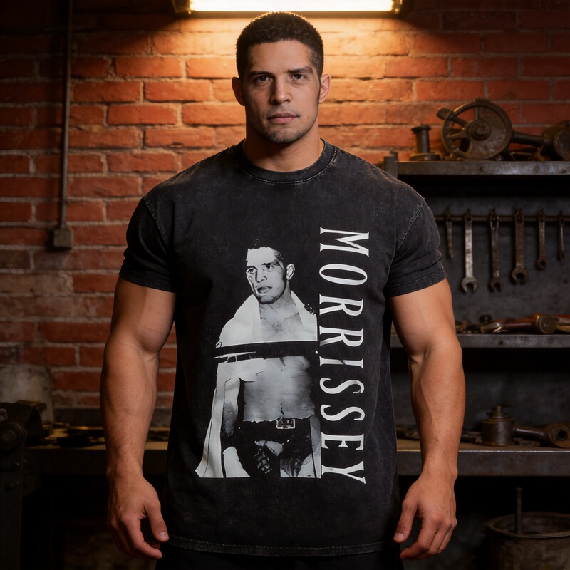Boxer Portrait Sports Illustration Vintage T-Shirt