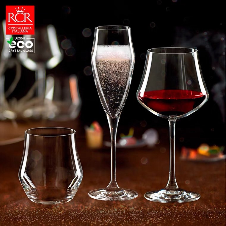 RCR意大利原装进口酒具批发高档水晶杯高脚红酒杯香槟杯家用酒杯