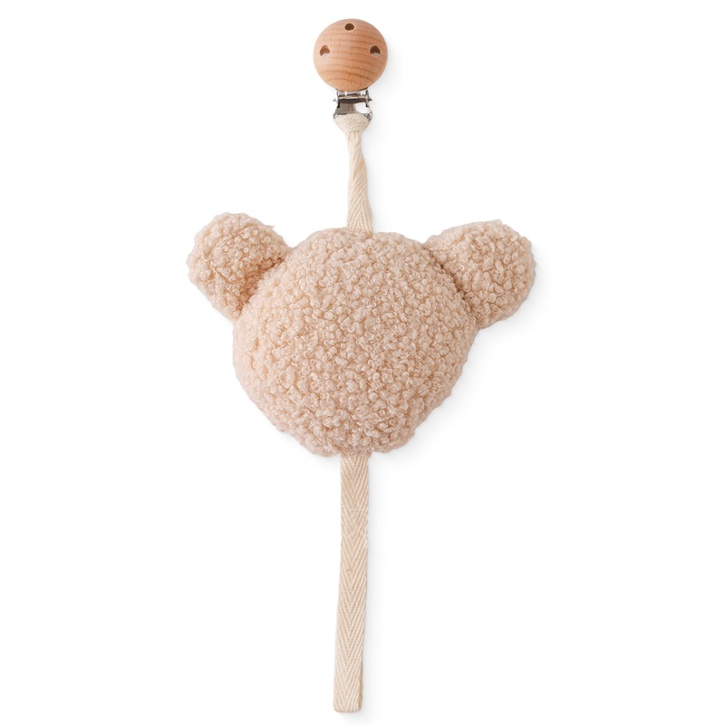 Chupete sonriente de silicona de grado alimenticio, anti-flatulencia, pezón de simulación súper suave, chupete, cadena de chupete para dormir