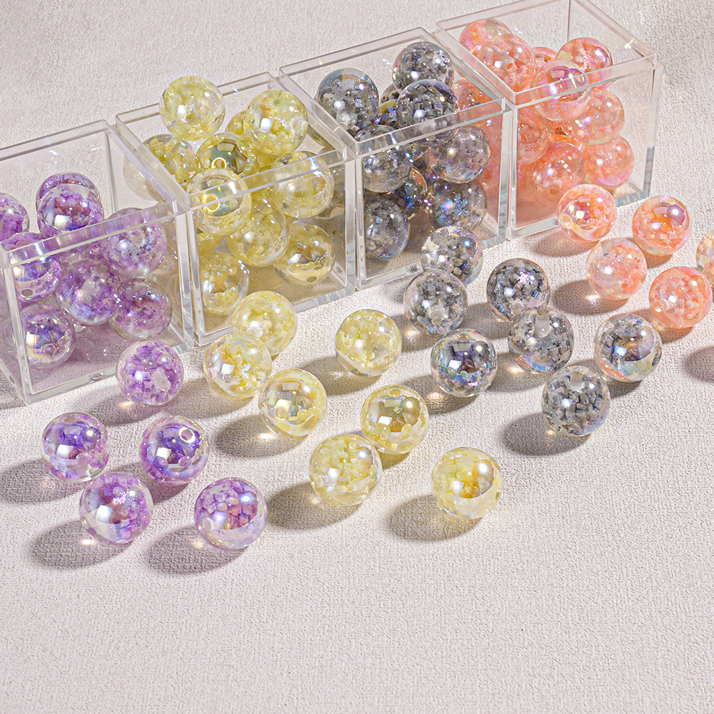 Cuentas Heidi cuentas de resina 16mm cuentas de copo de nieve cadena de teléfono móvil material de bricolaje cuentas sueltas accesorios de joyería luminosos