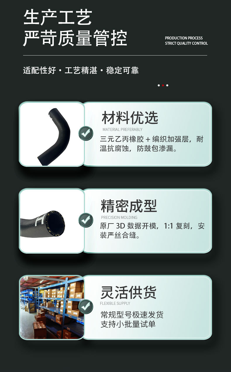 16572-0Y070 water tank drain hose, suitable for Toyota Vios 2014 radiator hose