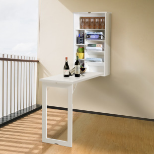 Wall-Mounted Folding Table Home Portable Table Space-Saving Creative Living Room Wall-Mounted Desk Bar Folding Table