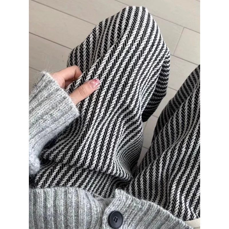 Drawstring Elastic Waist Versatile Women's Autumn and Winter Striped Long Pants 2026 Internet Celebrity Hot Style Straight Casual Pants Fashion Niche