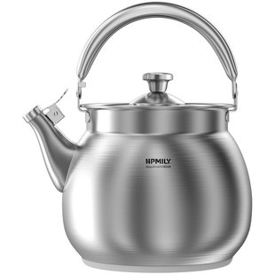 Assistant Water Kettle Gas 316 Stainless Steel Gas Whistle Induction Cooker Water Boiling and Soup Dual-Use 5.5L