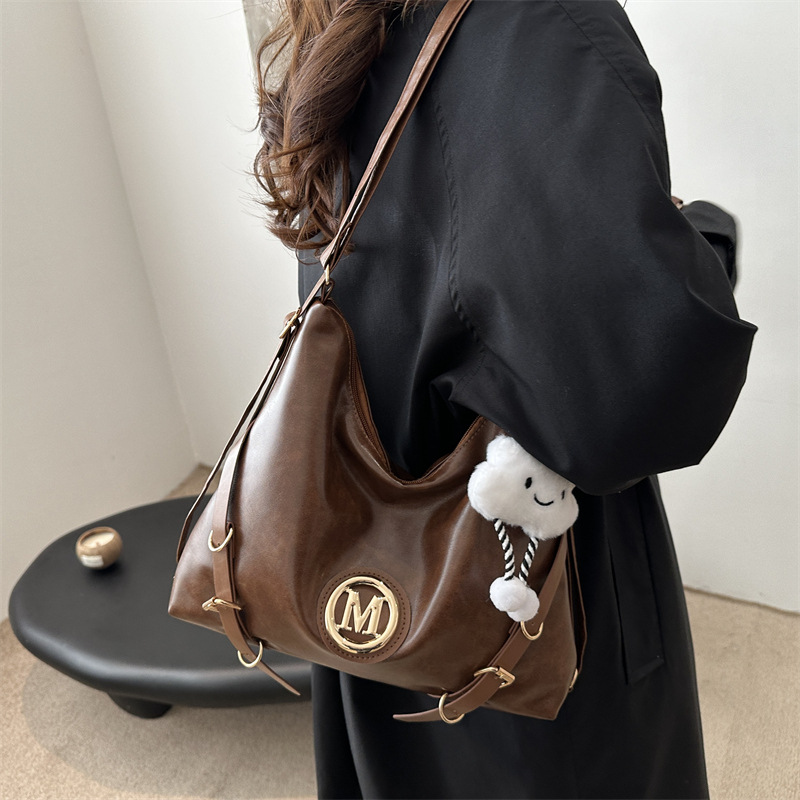 Retro Meirade gran capacidad tote bag mujer 2024 nuevo multifuncional mochila de alto nivel sensación de mochila versátil