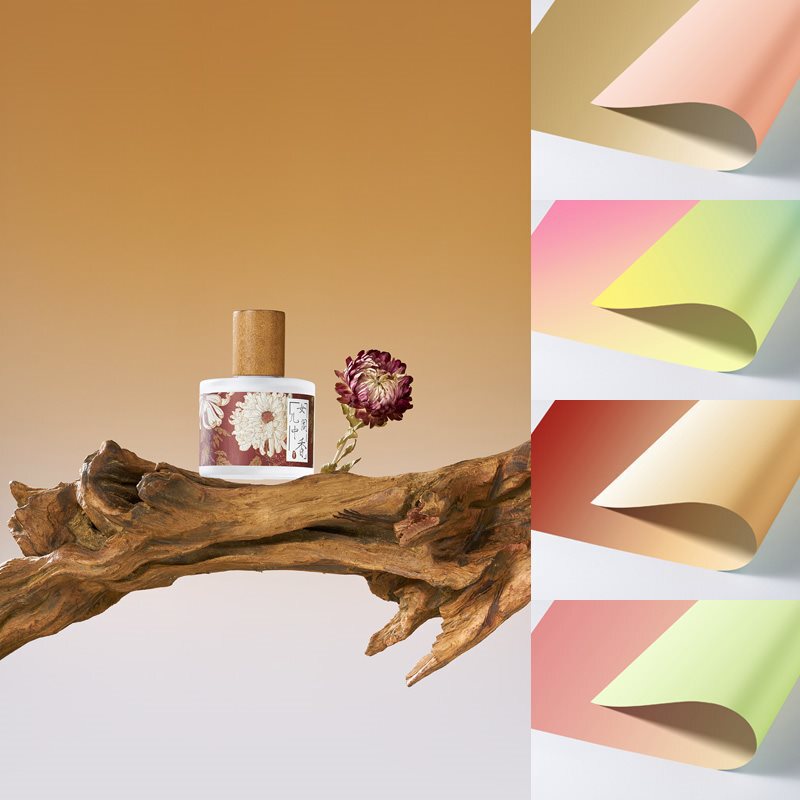 Double-Sided Gradient Background Paper Still Life Product Photography Props Commercial Food Jewelry Posing Photography Background Cloth Ins