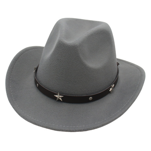 Ebay International Western Cowboy Hat Cross-border Black Formal Hat European and American Jazz Hat British Retro Felicitous Hat Knight Hat