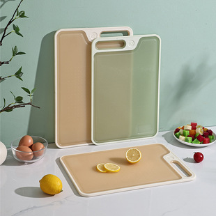 2024 new cutting board simple household kitchen plastic cutting board double-sided available fruit food supplement chopping board wholesale