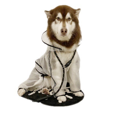Small dog raincoat four-legged waterproof all-inclusive big dog raincoat pet medium and large dog small dog rainy day clothes poncho