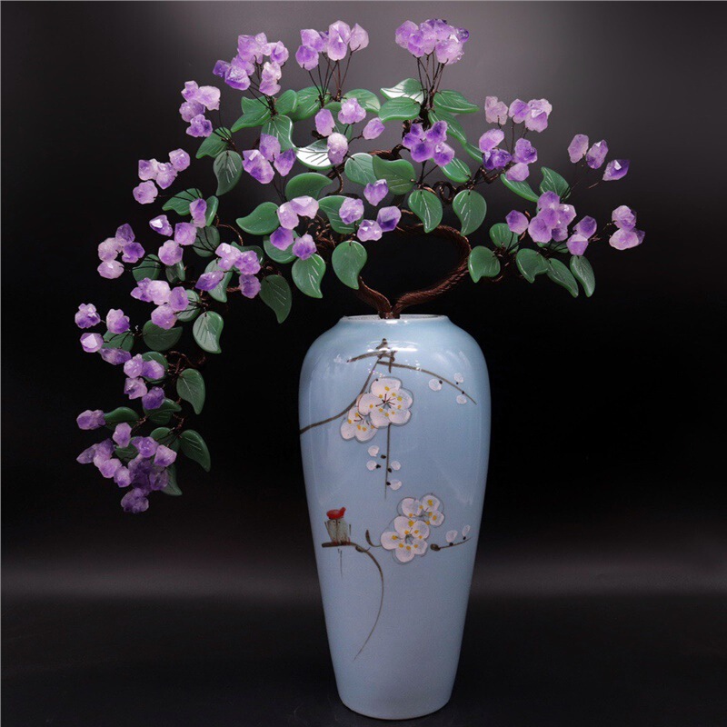 Amethyst Money Tree Citrine Money Tree Home Decoration Living Room Entrance Wine Cabinet Shop Opening Housewarming Gift