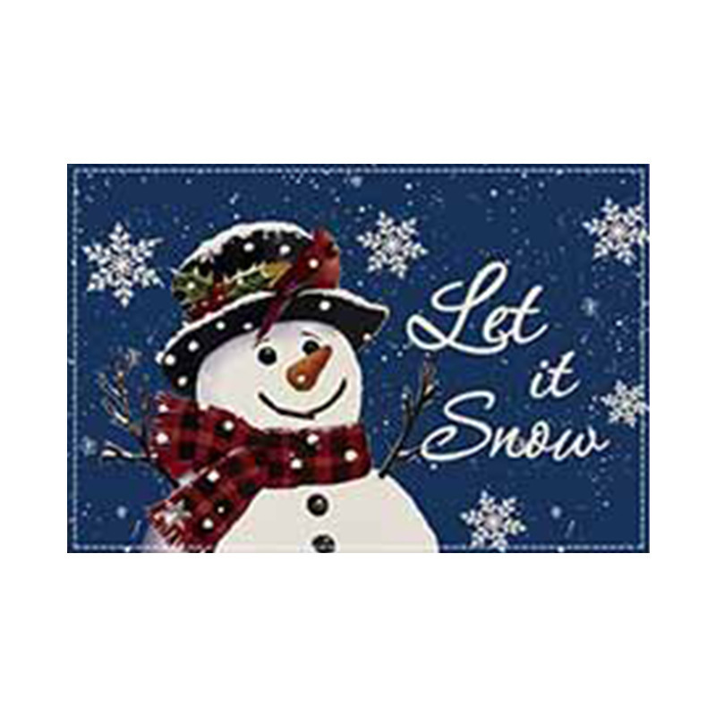 クロスボーダー爆発クリスマス雪だるま食事マット雪格子テーブルマットクリスマスパーティー装飾断熱マット祝日装飾|undefined