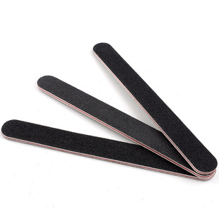 Manicure Tools Black Round Double-Sided Manicure File Black Sand Strip Polishing Strip Rubbing Strip Double-Sided Black Sand Strip