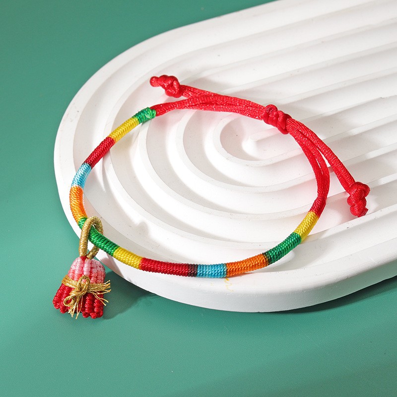 Braided rice dumplings with four corners [Rose Red]