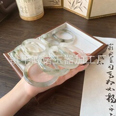 新疆天山翡翠ブレスレット天然宝石ライトアイス翡翠ブレスレット翡翠氷植栽フローティングフラワー翡翠ブレスレット卸売