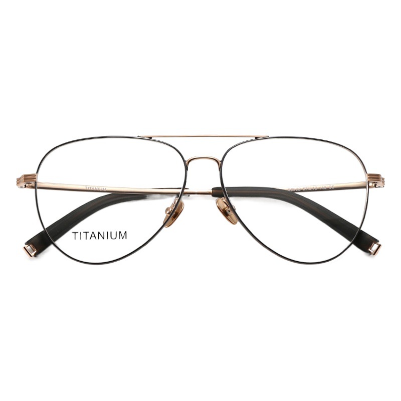 STUDIOMUKU gafas de madera clásica estilo de escuela retener retro doble haz marco de gafas de titanio puro marco de gafas