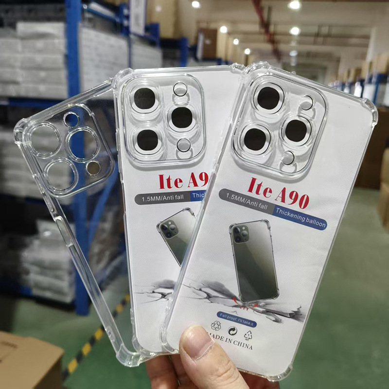 适用itela70 a50 a05s a80 a90气囊四角防摔手机壳透明挂绳保护套
