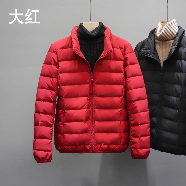 Otoño y invierno nuevo tipo de chaqueta delgada sin costuras, mujer ligera y corta coreana de cuello ligero, chaqueta deportiva al aire libre de tamaño grande