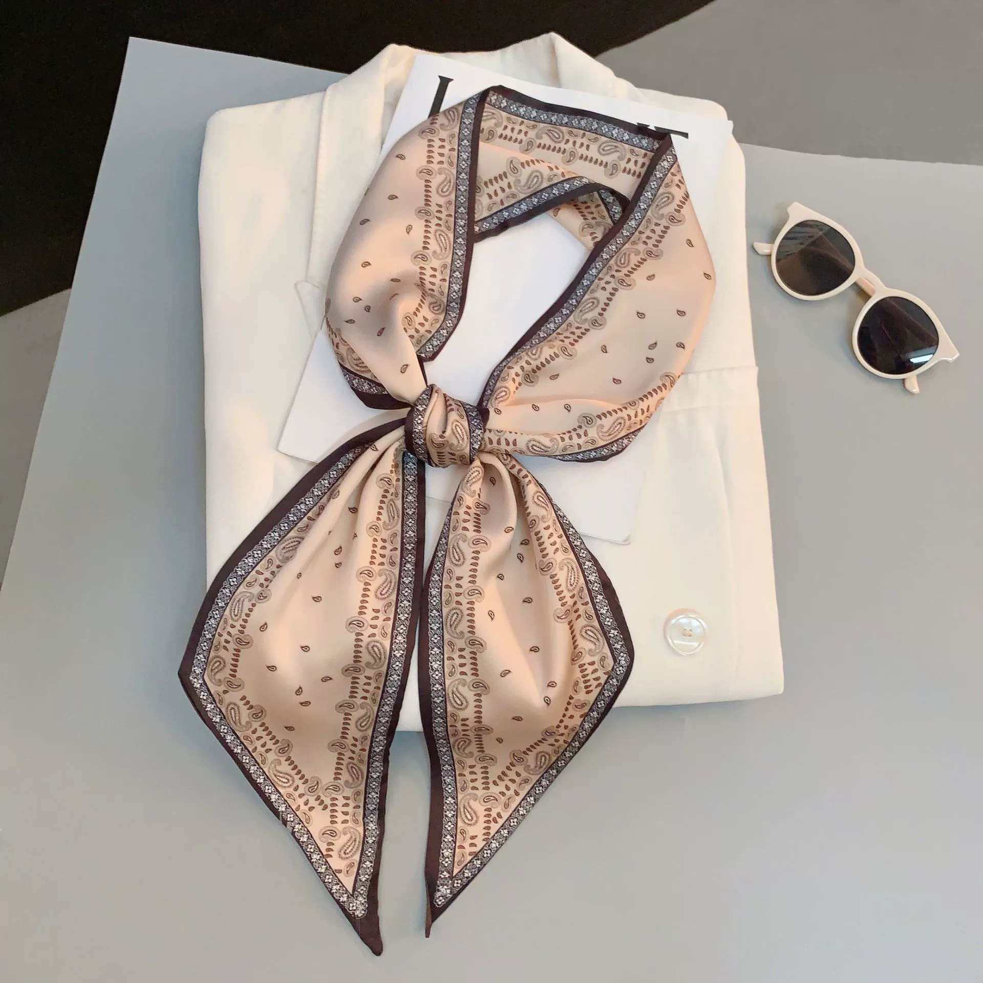2025 новый длинный обернутый шарф-стример, кроссборд silk plaid длинный шарф, фабрика оптом