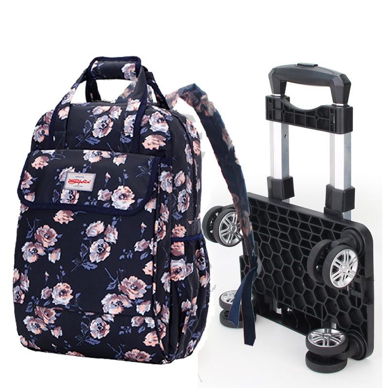Rueda universal trolley mochila plegable ligero trolley bolsa de viaje de larga y corta distancia bolsa impermeable bolsa de embarque al por mayor