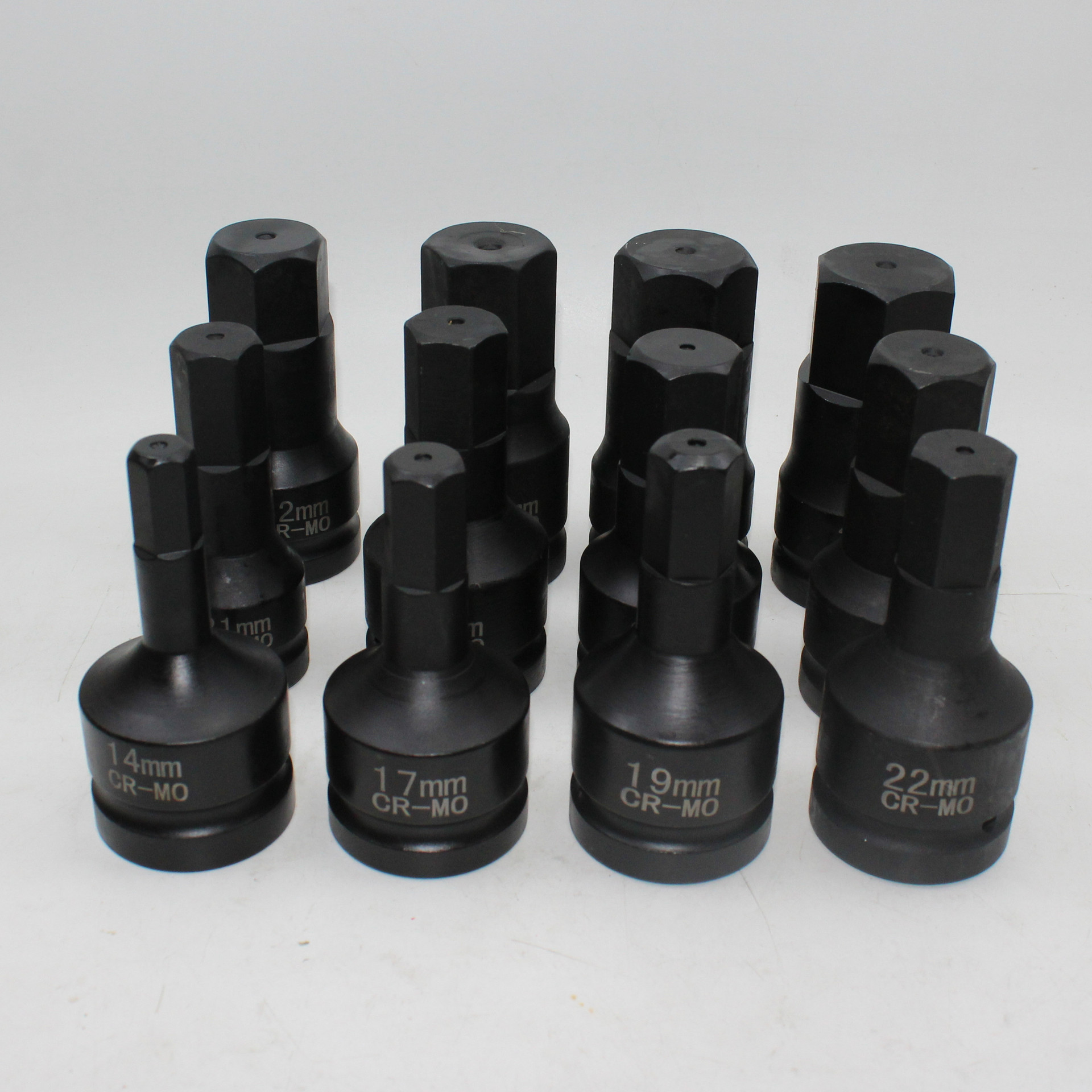 1寸孔内六角扳手H套筒内六方批头气动风炮旋具外六角25mm风炮套筒