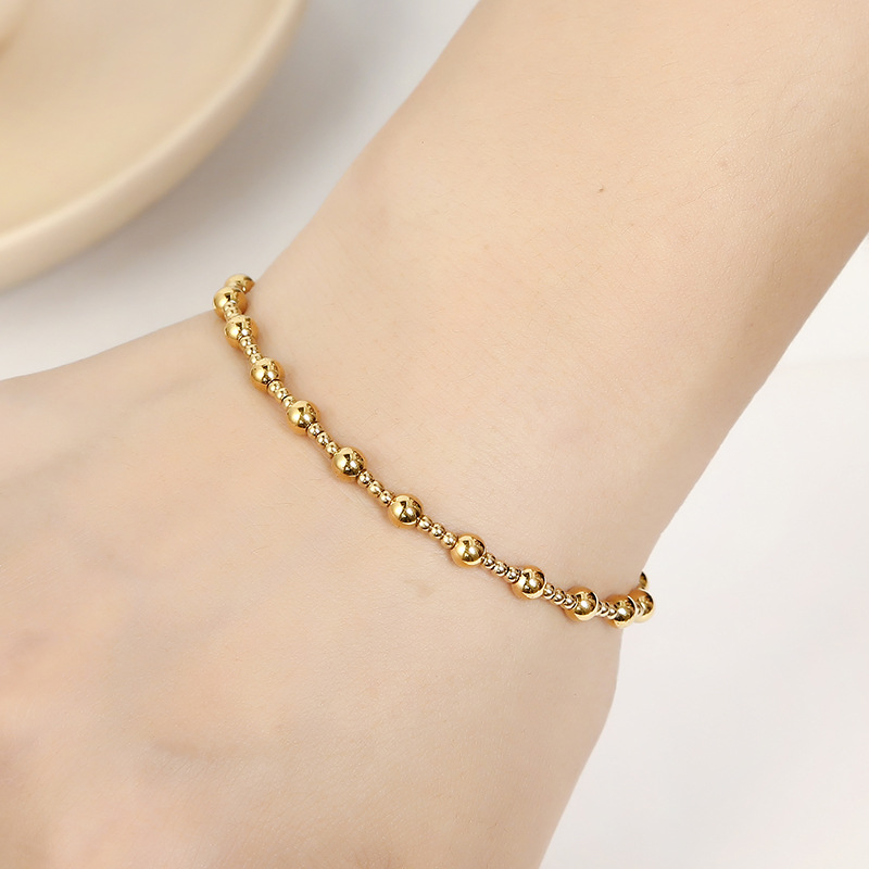 304 Stainless Steel Chain Material Basic Geometric Stainless Steel Plating Bracelets 1 Piece