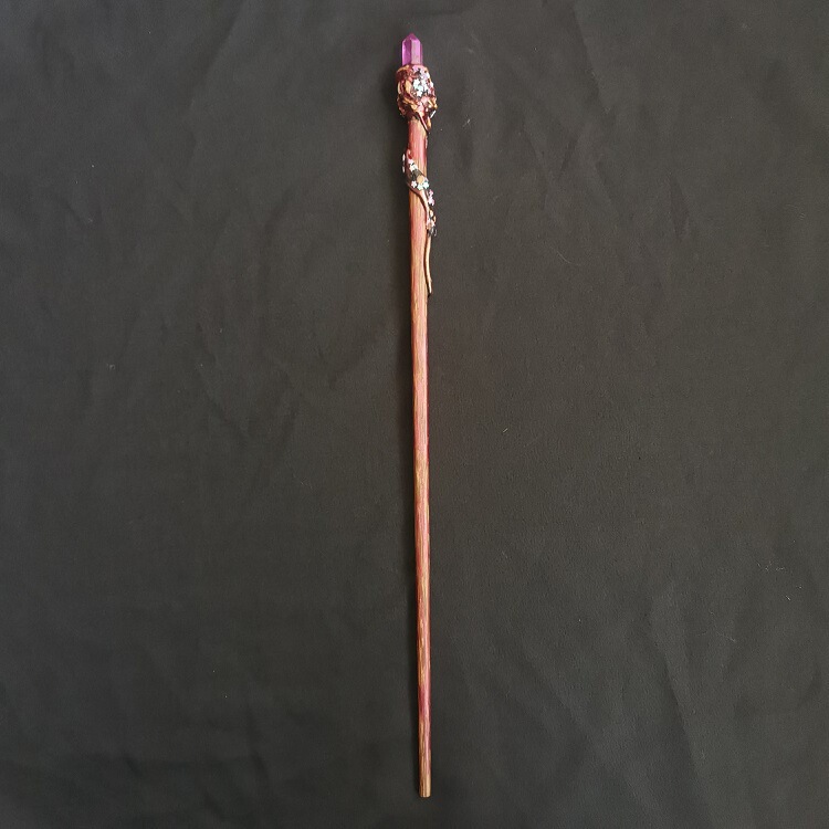 FHSJP WITCH魔法棒magic stick粉紫水晶星星权杖仪式道具Mag 图 3