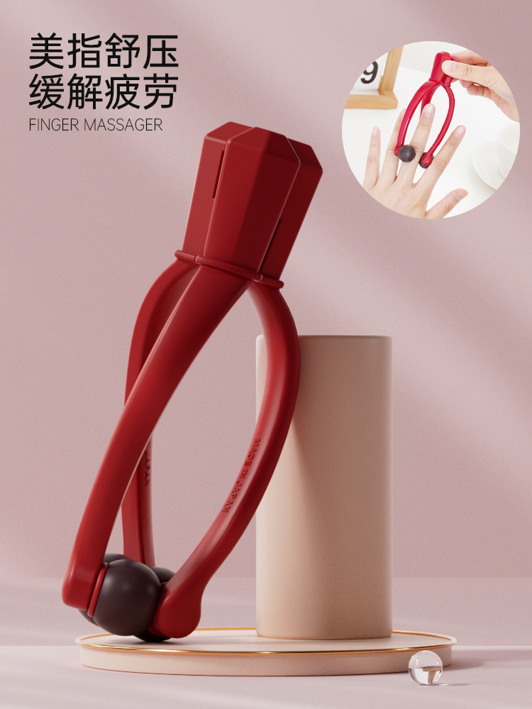 Masajeador de dedos japonés Clip de masaje de articulaciones de manos Ratón de raspado