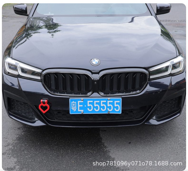 New cross-border car decoration trailer hook, personalized triangular ring hook, traceless installation, rotatable, universal exterior accessory