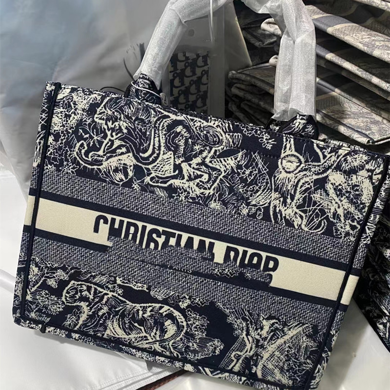 D Home Classic Shopping Bag Bolso bordado portátil Bolso de compras para mujer Bolso especial para mujer Bolso abierto de moda de gran capacidad