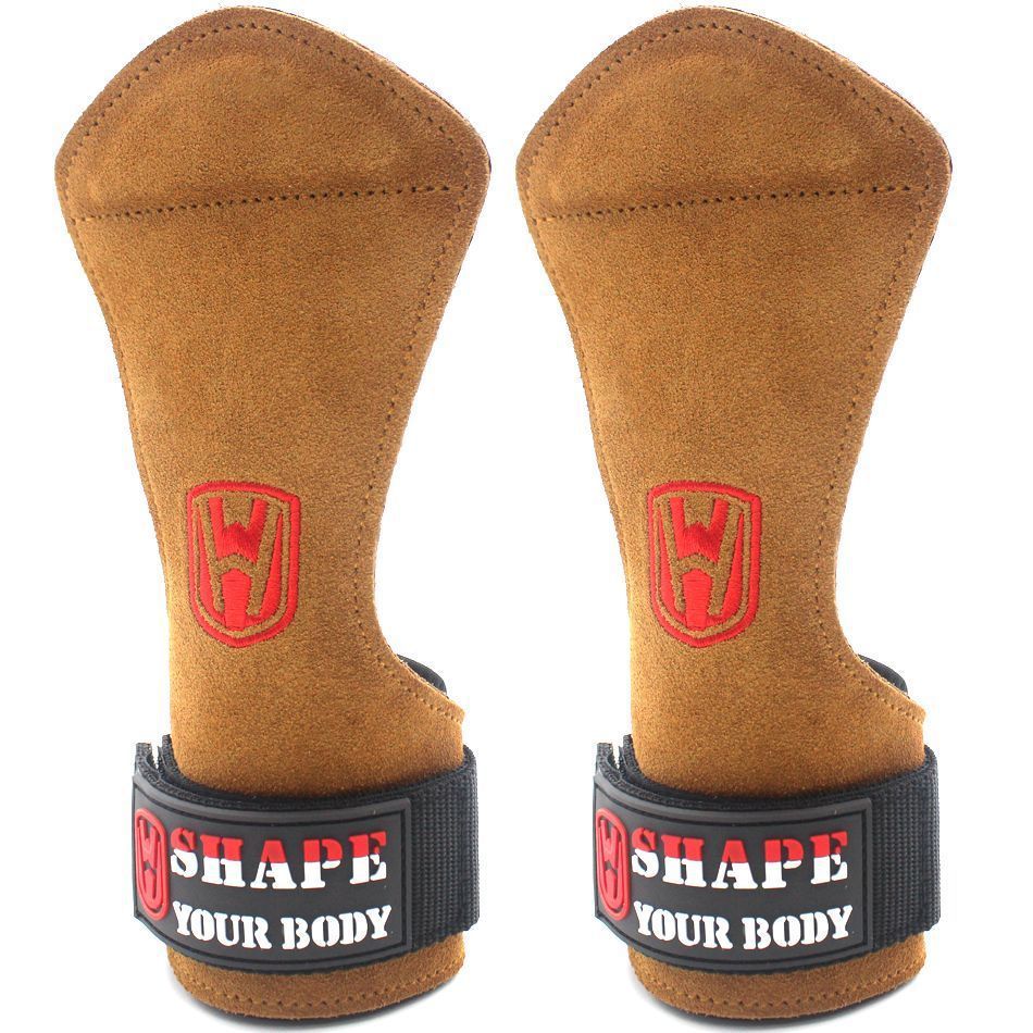 Cinturón de refuerzo de piel de vaca de peso duro, protector de palma, protector de muñeca, cinturón de agarre para hombres y mujeres, guantes de fitness, barra horizontal, pull up, protector de manos